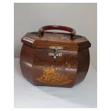 Holly Hobbie Style Wooden Purse