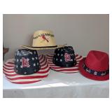 4pc St. Louis Cardinal Cowboy Hats