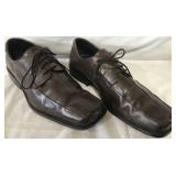 PAIR OF MENS GEORGIO BRUTINI SHOES BROWN 14M USED