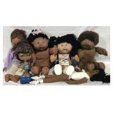 3 CABBAGE PATCH DOLLS & 3 OTHER DOLLS