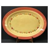 LARGE OVAL PLATTER BY CERAMICHE VIRGINIA,