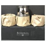SET OF 4 BURDINE NAPKIN RINGS by BOMBAY