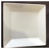 1 DOZEN YANCO SQUARE CHINA PLATES,  8'x8' X5