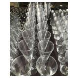 LOT OF 20 FLUTE STYLE GLASSES, 9 3/4' TALL