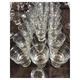 LOT OF 41 LIBBEY HEAVY. BASE GLASSES, 3 3/4' TALL