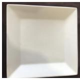 1 DOZEN YANCO SQUARE CHINA PLATES,  8'x8'  X5