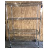 ROLLING METRO TYPE STORAGE RACK. 48' x 24' x 70'