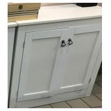 WHITE CABINET, 31 1/2' W X 12 7/8 D X 30' H