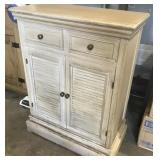 WOOD CABINET 2 DRAWERS 2 DOORS