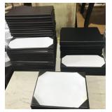 LOT OF 86 WINE LIST OR MENU HOLDERS ASSORTED SIZES