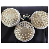 PEG GAME(S) 3 ROUND WOOD BASES WITH WOOD PEGS