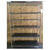 ROLLING METRO TYPE STORAGE RACK. 48' x 18' x 76'