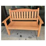 PARK / PATIO BENCH SEAT, POLYWOOD?, 4 FT.