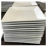 1 DOZEN YANKO SQUARE CHINA PLATES  6' x6'   X3