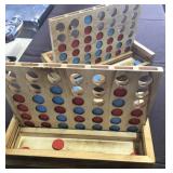 2 - WOOD '4-IN-A-ROW' GAMES
