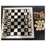 WOOD CHESS OR CHECKERS GAME JUEGOAL GAME