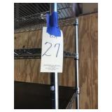 ROLLING METRO TYPE STORAGE RACK. 48' x 18' x 76'