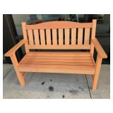 PARK / PATIO BENCH SEAT, POLYWOOD?, 4 FT.