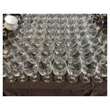 LOT OF 68 WATER GLASSES CLEAR