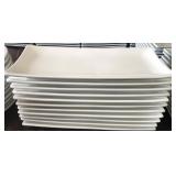 LOT OF 11 YANCO RECTANGULAR PLATES, 12'X5.5'