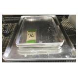 LOT OF 7 BAKING TRAYS (3 FULL + 4 HALF) NEED CLEAN