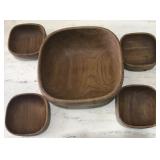 VINTAGE 5 PIECE SALAD SET KNOBLER THAILAND