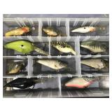 PLANO TACKLE BOX WITH 11 DEEP DIVER LURES