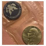 1974S UNC US MINT EISENHOWER IKE 40% SILVER $1 OGP