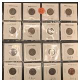 LOT OF 16 WHEAT CENTS 