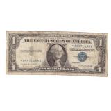 1957 STAR SILVER CERTIFICATE WELL CIRCULATED