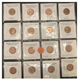 LOT OF 16 B U OLD LINCOLN CENTS  1960D 
