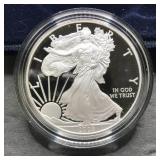 2008 SILVER EAGLE US MINT VElVETY BOX