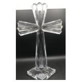 24% LEAD CRYSTAL SLOVENIA  CROSS  10.5' x 6'