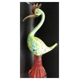 ART GLASS BIRD CRANE? 13' APPROX TALL