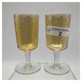  2 3.5' Diamond Quilt cordials