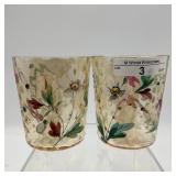 2 3' hand enameled cups