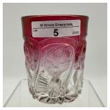 Ruby flash 3' Field Thistle tumbler