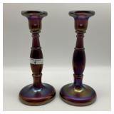 Fenton Wistaria/Wisteria 8 1/4' #549 Candlesticks