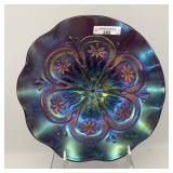 Bright Purple Flowers and Frames Dome Ft'd Bowl