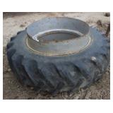 BF Goodrich 18.4-38 Tire on Band Dual Rims