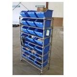 Storage Shelf w/ Assorted Bolts/Fasteners/