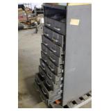 11-Drawer Storage Cabinet W/ Assorted Hardware,