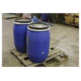 (2) Poly 30 Gallon Barrels