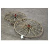 (2) 44" Wagon Wheels & Spurs