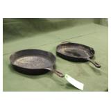 (2) 11" Cast Iron Pans