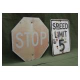 Stop Sign & Speed Limit Sign