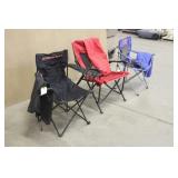 (3) Folding Camping Chairs