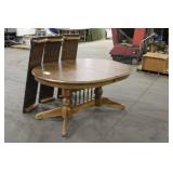 Dining Room Table W/ (3) Leaves Approx 47.75"x60"
