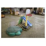 Assorted Child Yard Toys Including Sand Box
