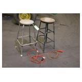 (2) Shop Stools Approx 32" High (2) Extension Cord